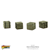Stacks of Breeze Blocks